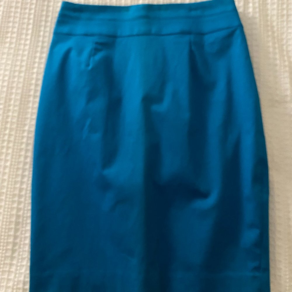 Blue Size 8 Bebe Pencil Skirt